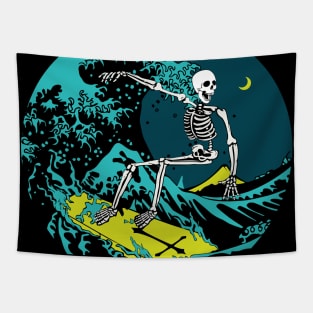 SKELETON SURFER Tapestry