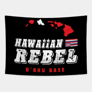 Hawaiian Rebel Oahu Hawaii Base Aloha Tapestry