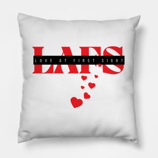 and White Love at First Sight Design Pillow