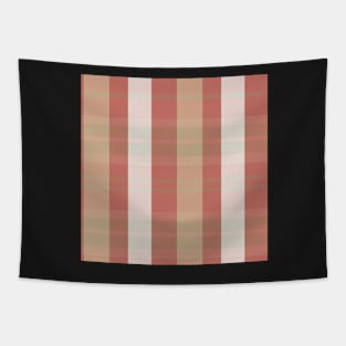 Cottagecore Aesthetic Evander 1 Hand Drawn Textured Plaid Pattern Tapestry