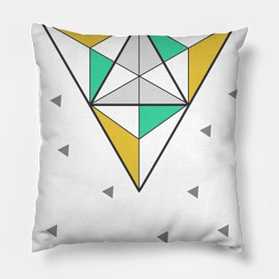 Geometric Triangle Pillow