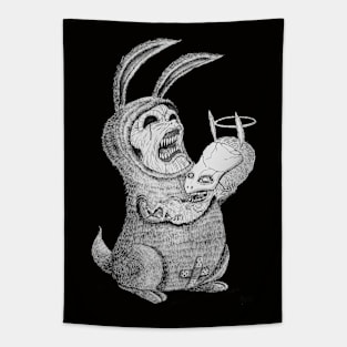 Dark rabbit Tapestry