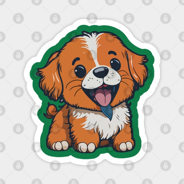 Cute Happy Puppies Magnet by SARKAR3.0