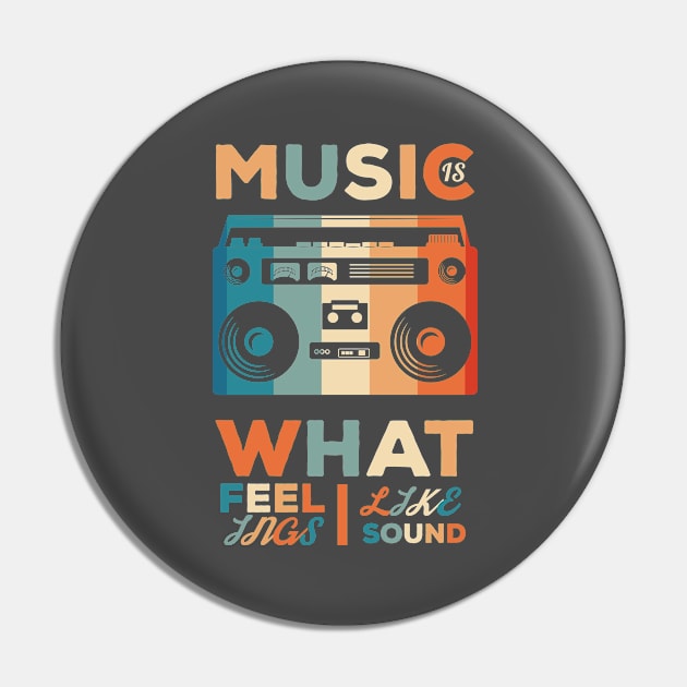 Music is what feelings sound like., Music lover, Music hobby, BoomBox design Pin by GrafiqueDynasty