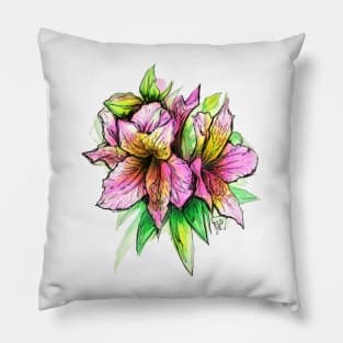 Lily - Alstroemeria Pillow