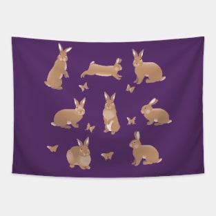 Rabbits set Tapestry