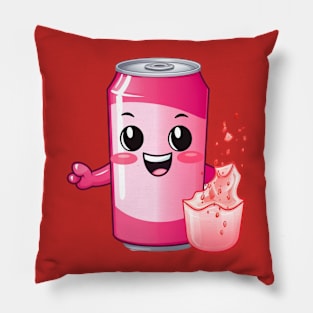 Soft drink cute T-Shirt cute giril Pillow