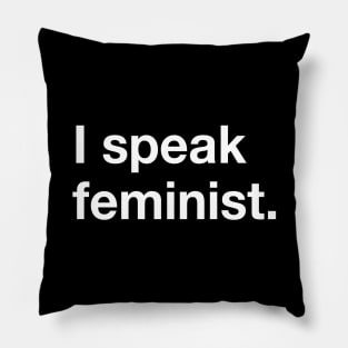 I speak feminist Pillow