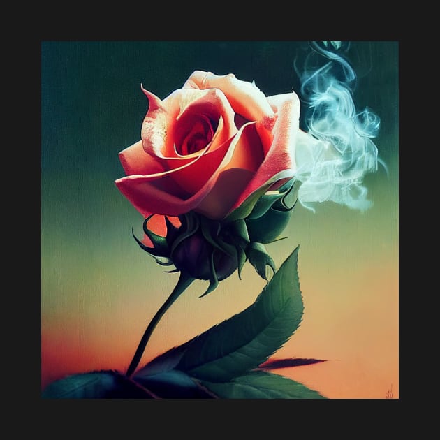 Smoking Roses | Isolated by Kazaiart