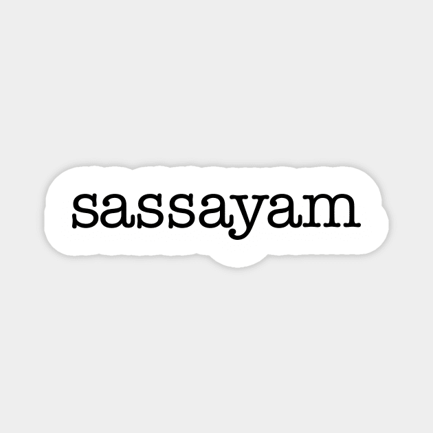 Sassayam Logo Magnet by Sara Howard