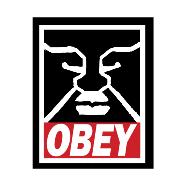 OBEY STICKERFACE by DanGhileArt