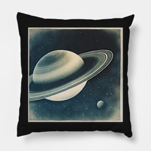 Saturn Retro Style Pillow