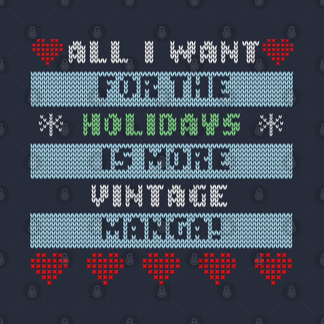 Vintage Manga Holiday Sweater by AnimeNostalgia