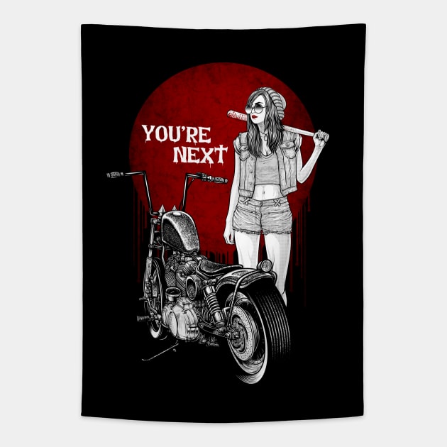 gangster girl Tapestry by Winya