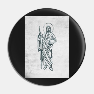 Hand drawn illustration of St Jude Thaddeus Pin