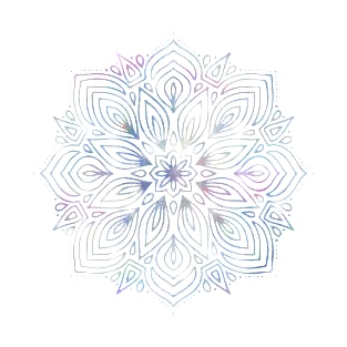 Iridescent Rainbow Pretty Mandala T-Shirt