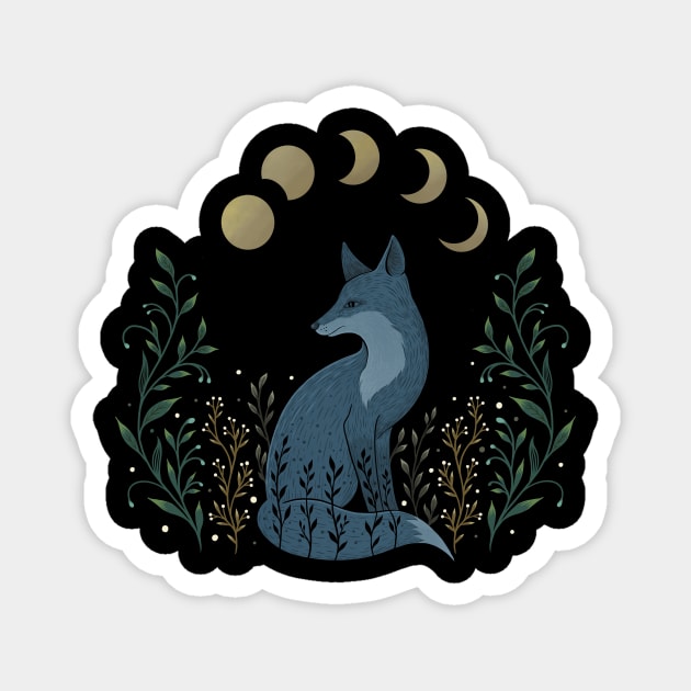 Fox on the Hill Magnet by Episodic Drawing