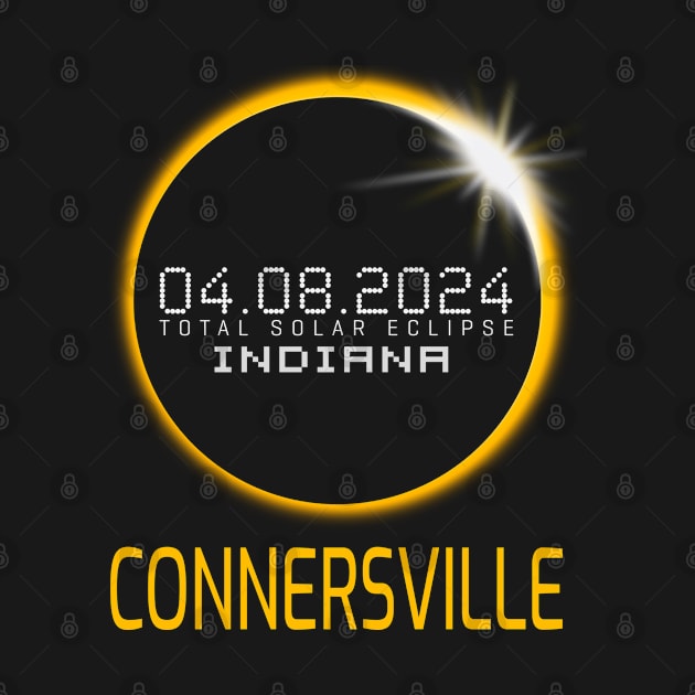 CONNERSVILLE Indiana Total Solar Eclipse April 8 2024 by TeeaxArt