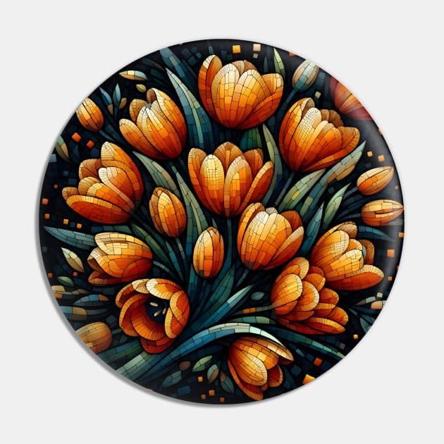 Tulip Flower Pin by Jenni Arts