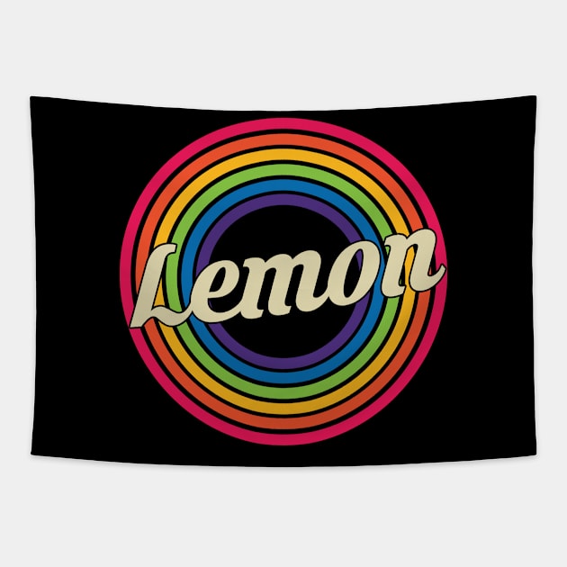 Lemon - Retro Rainbow Style Tapestry by MaydenArt