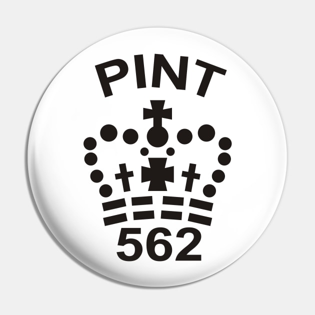 Imperial Pint Measure Symbol Pin by Flabbart