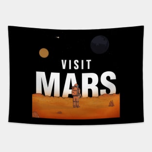 Visit Mars - Space Tourism Tapestry