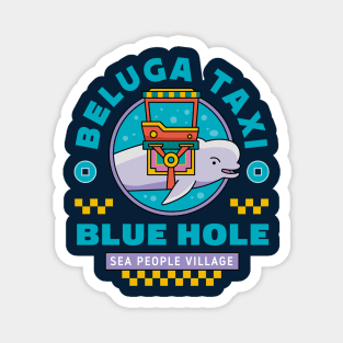 Beluga Taxi Emblem Magnet