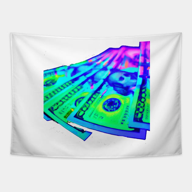 Cash Money Rules Everything Around Me Tapestry by ShopSunday