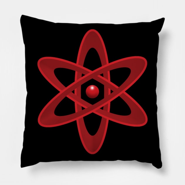 Atom Pillow by Wickedcartoons