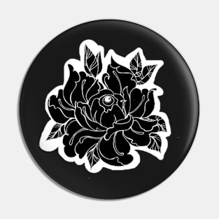  peony and eye Pin