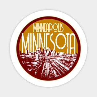 Minneapolis Skyline Decal Magnet