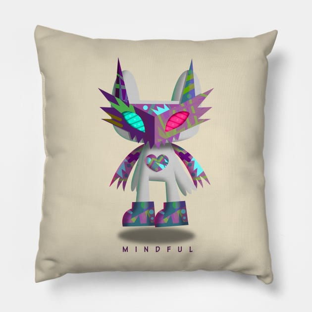 Gray Violet ASH Pillow by chachazart