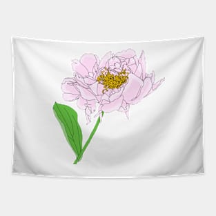 Light pink peony Tapestry