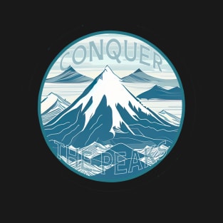 Summit Quest: Conquer the Peaks Illustrated T-Shirt