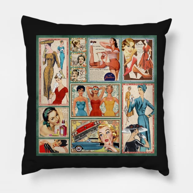 The 50s Pillow by HeritageScrap
