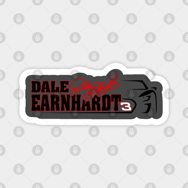 Earnhardt Fan Sign. Car Magnet by Lifeline/BoneheadZ Apparel