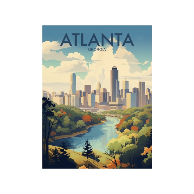 ATLANTA by MarkedArtPrints