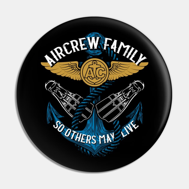 US Navy Search and Rescue Helicopter Swimmer Aircrew Family Pin by aircrewsupplyco