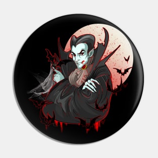 Classic Horror Monster Vampire Pin