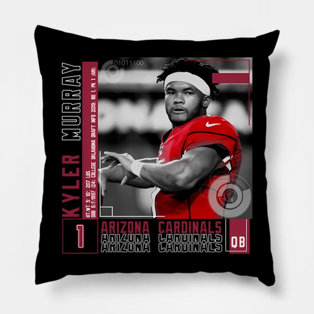 Kyler Murray Paper Poster Pillow by KimonoKaleidoscope