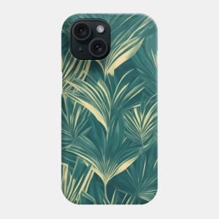 Monochrome Palm Leaves Phone Case