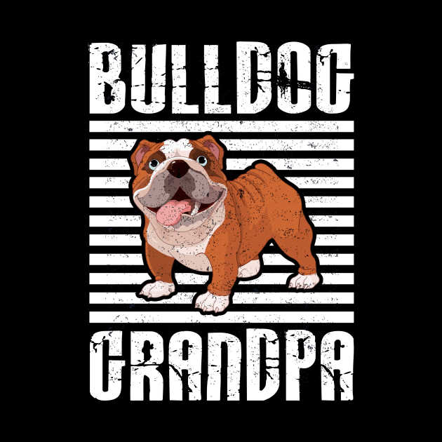 Bulldog Grandpa Proud Dogs by aaltadel