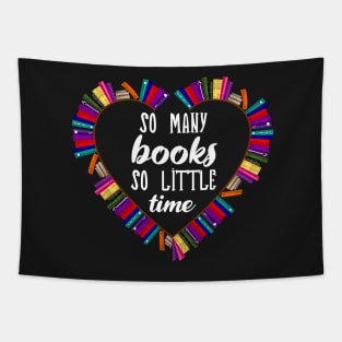 So many books, so little time | Book nerd | Book Worm | Book Lover Tapestry