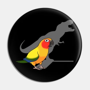 t-rex shadow - sun conure Pin