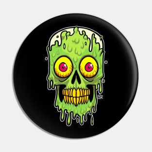 Melting Skull Pin