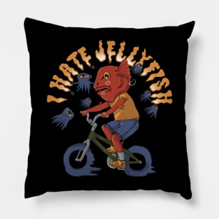 i hate jellyfish Pillow