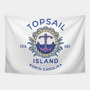 Anchors Aweigh at Topsail Island, North Carolina Tapestry