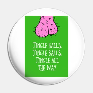 Jingle Balls Christmas Greeting Pin