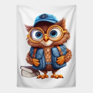 Back To School Owl Tapestry