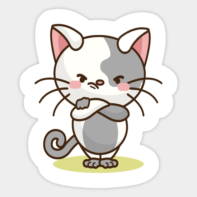 Cute cat lover - Cute Cat Lover - Sticker